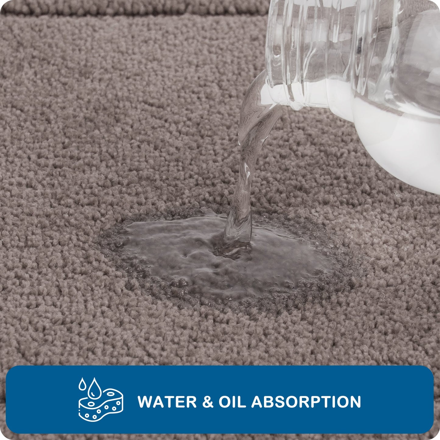 PURRUGS Machine Washable Kitchen Rug, Non-Slip/Skid Kitchen Runner Rug & Floor Mats, Super Absorbent Soft Standing Mats for Kitchen, Sink & Laundry