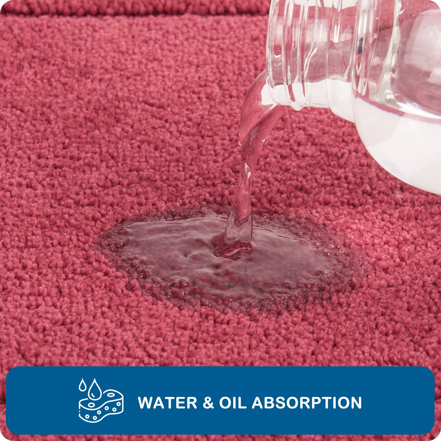 PURRUGS Machine Washable Kitchen Rug, Non-Slip/Skid Kitchen Runner Rug & Floor Mats, Super Absorbent Soft Standing Mats for Kitchen, Sink & Laundry