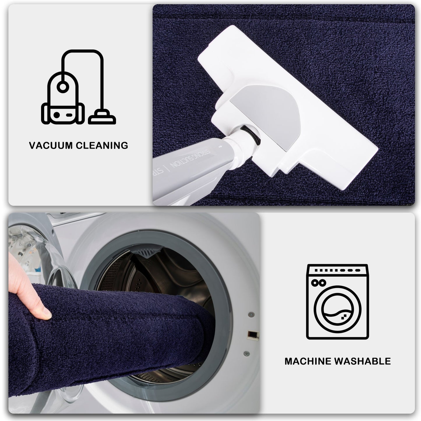 PURRUGS Machine Washable Kitchen Rug, Non-Slip/Skid Kitchen Runner Rug & Floor Mats, Super Absorbent Soft Standing Mats for Kitchen, Sink & Laundry