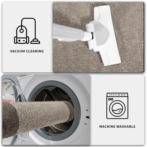PURRUGS Dirt Trapper Door Mat, Non-Slip/Skid Machine Washable Entryway Rug, Shoes Scraper, Throw Rug, Super Absorbent Area Rug for Muddy Wet Shoes and Paws