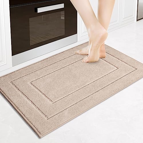 PURRUGS Machine Washable Kitchen Rug, Non-Slip/Skid Kitchen Runner Rug & Floor Mats, Super Absorbent Soft Standing Mats for Kitchen, Sink & Laundry
