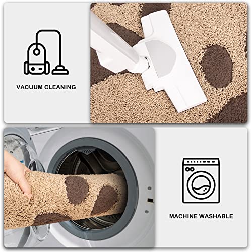 PURRUGS Dirt Trapper Door Mat, Non-Skid/Slip Machine Washable Microfiber Entryway Rug, Dog Door Mat, Super Absorbent Welcome Mat for Muddy Wet Shoes and Paws