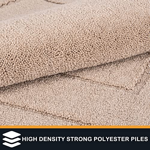 PURRUGS Dirt Trapper Door Mat, Non-Slip/Skid Machine Washable Entryway Rug, Dog Door Mat, Super Absorbent Welcome Mat for Muddy Wet Shoes and Paws