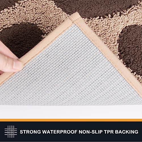 PURRUGS Dirt Trapper Door Mat, Non-Skid/Slip Machine Washable Microfiber Entryway Rug, Dog Door Mat, Super Absorbent Welcome Mat for Muddy Wet Shoes and Paws