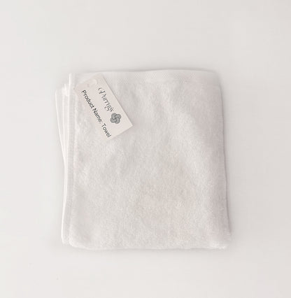 Purrugs Ultra-Soft 100% Cotton Face Towel – Highly Absorbent, Quick-Dry, Lightweight, and Durable – Perfect for Everyday Use, Travel, or Gym (White)